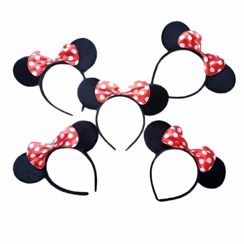 5 Pcs Minnie Mouse Ears Disney Tiara Headbands New